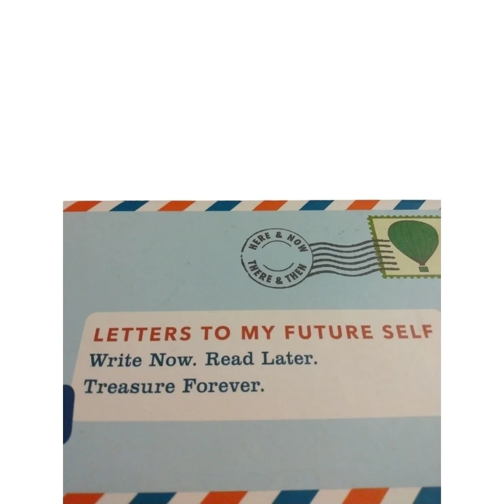 Letters to Self Journal Chronicle Book Hardcover Unique Reflective Postage Theme